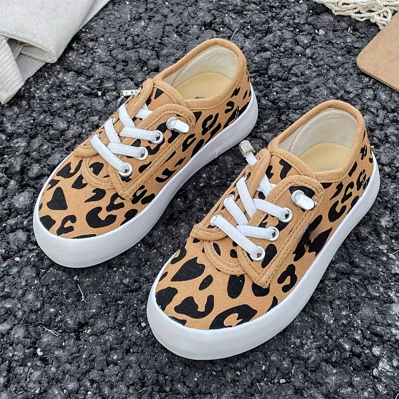 Kids Casual Canvas Lace Up Sneakers