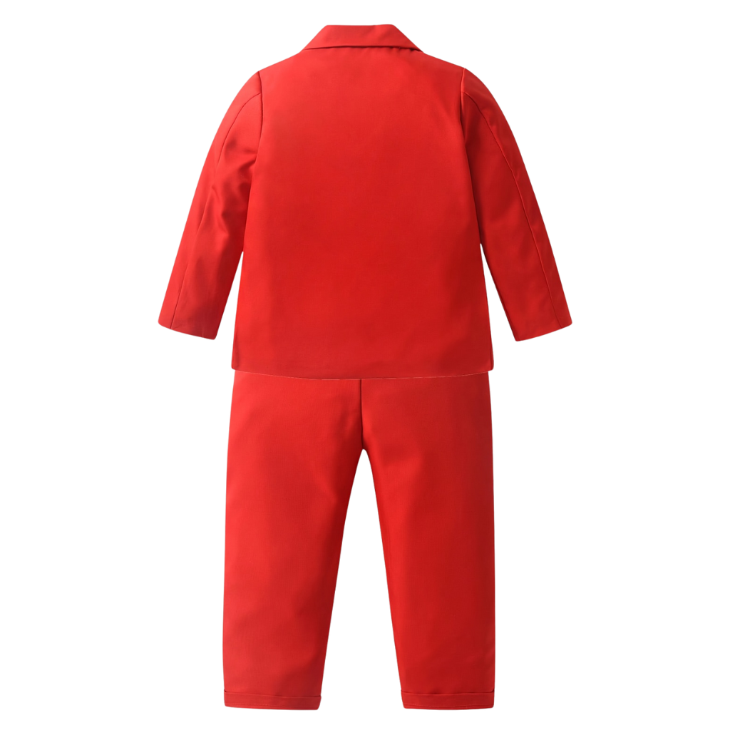 Boys Blazer Set With Bow Tie And Pant