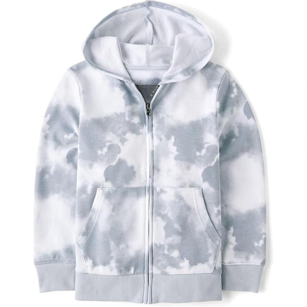 Long Sleeve Hooded Full Zip Front Sweatshirt