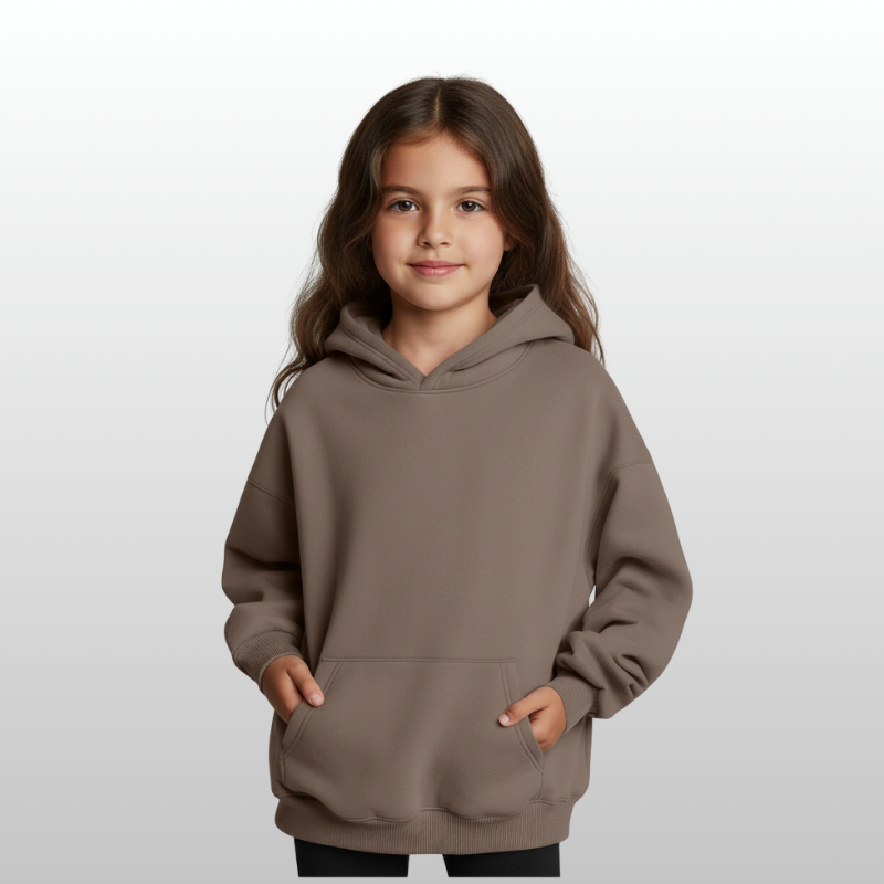 Girls Oversized Fleece Pullover Sweatshirts