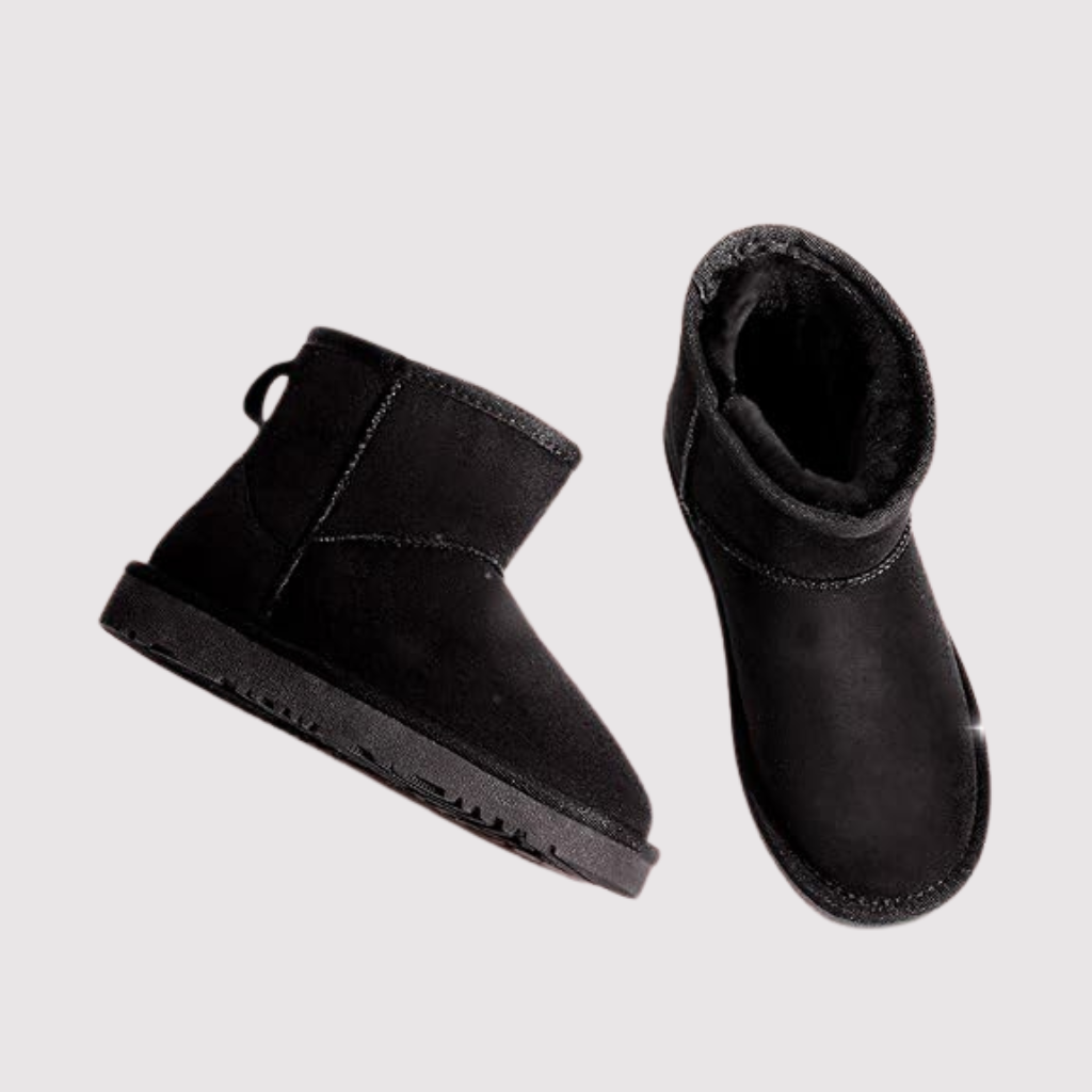 Girls And Boys Faux Fur Lined Snow Shoes