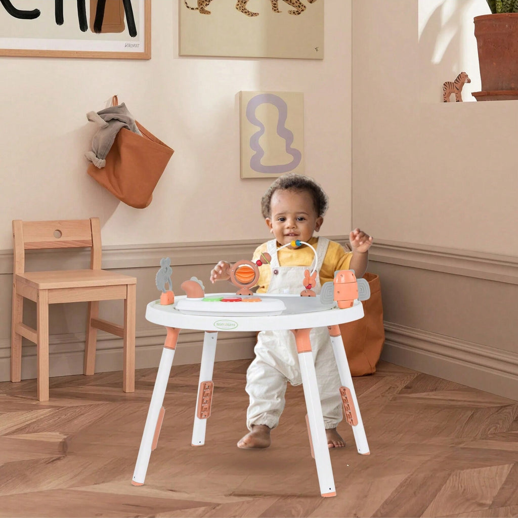 Kids 3 In 1 Walker With Detachable Toys And 360 Degree Swivel Seat