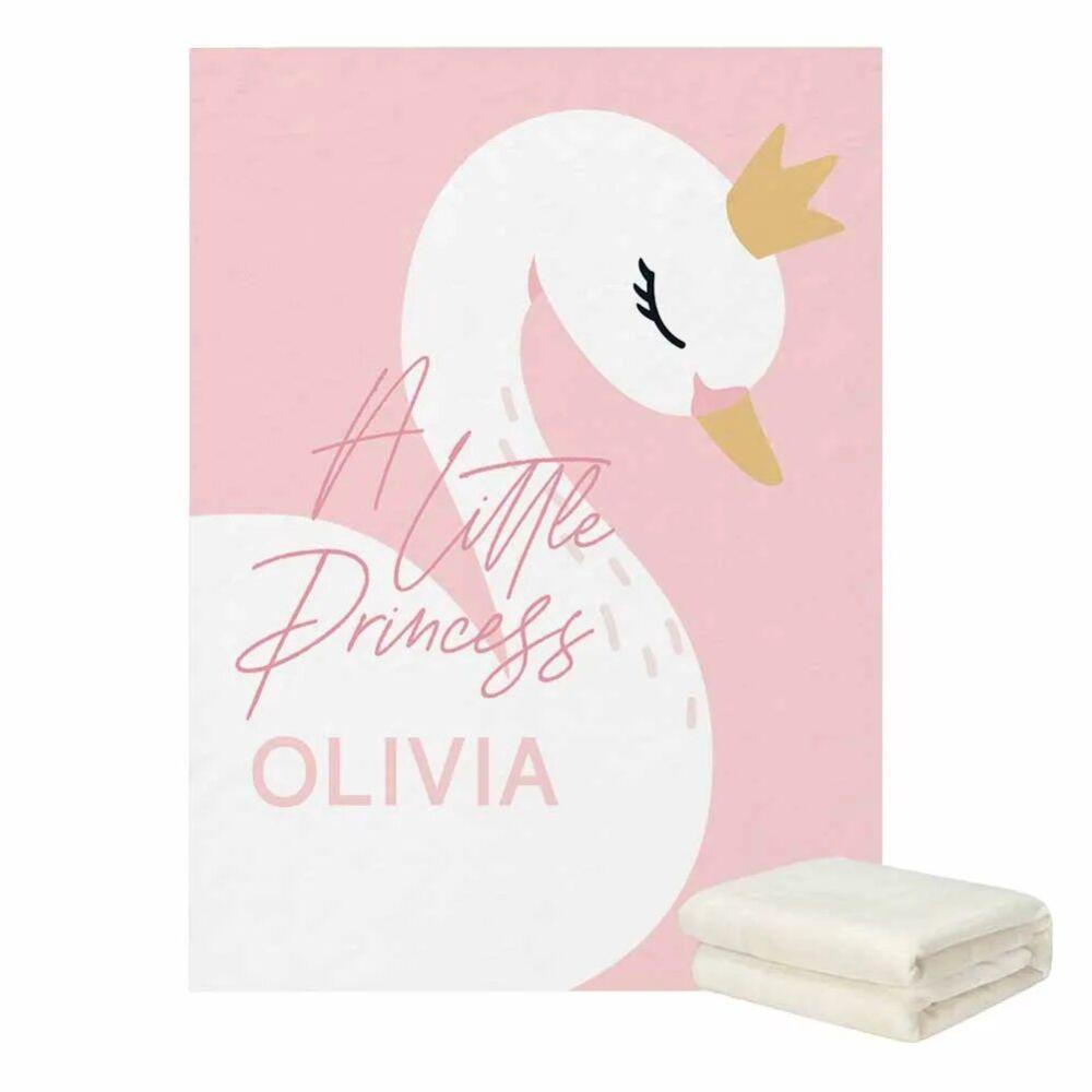 Custom Swan Crib Bedding Set
