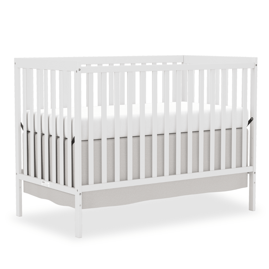 Babies 5 In 1 Convertible Crib Bed With Adjustable Mattress And Pinewood Frame