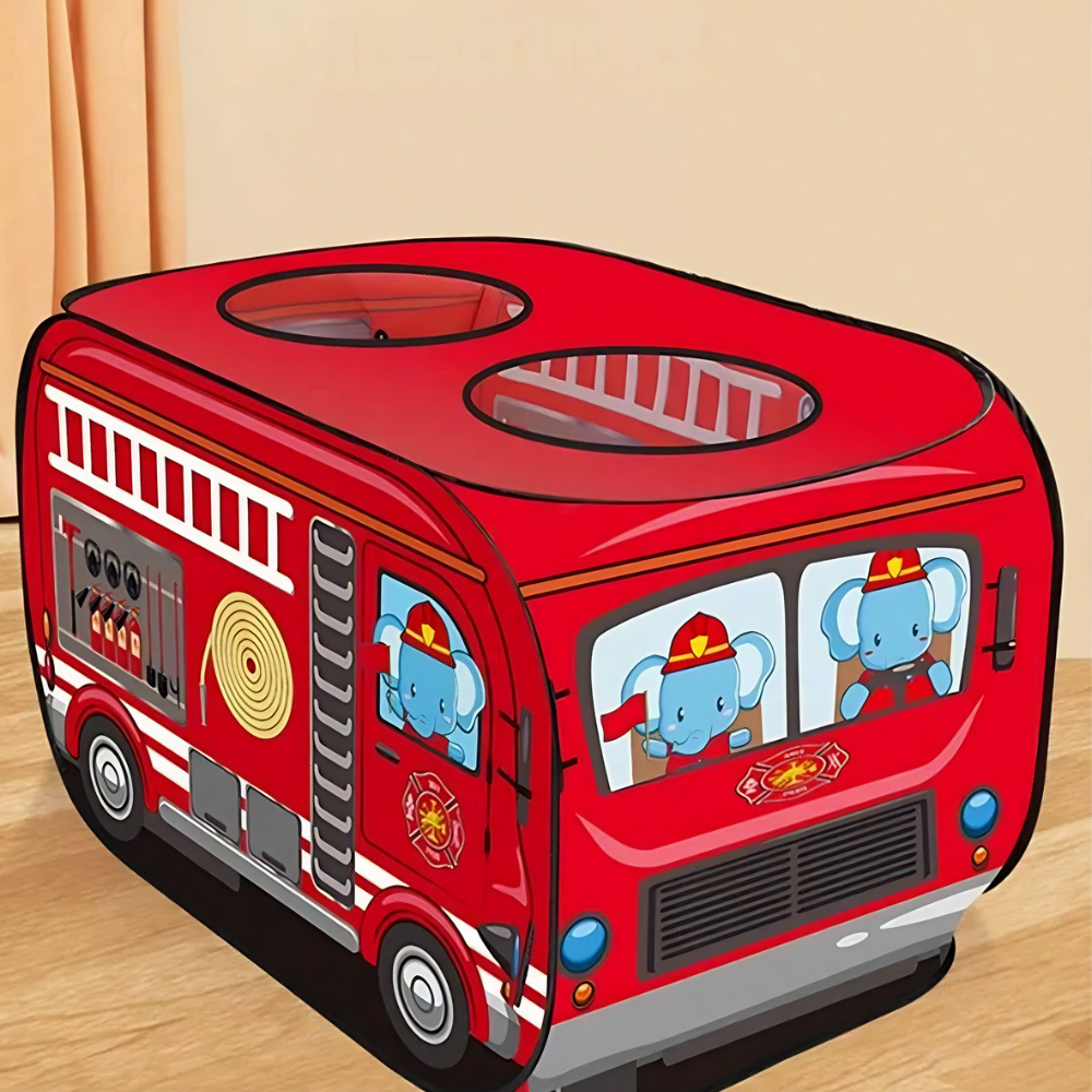 Children Portable And Foldable Truck Design Playhouse Toy Tent