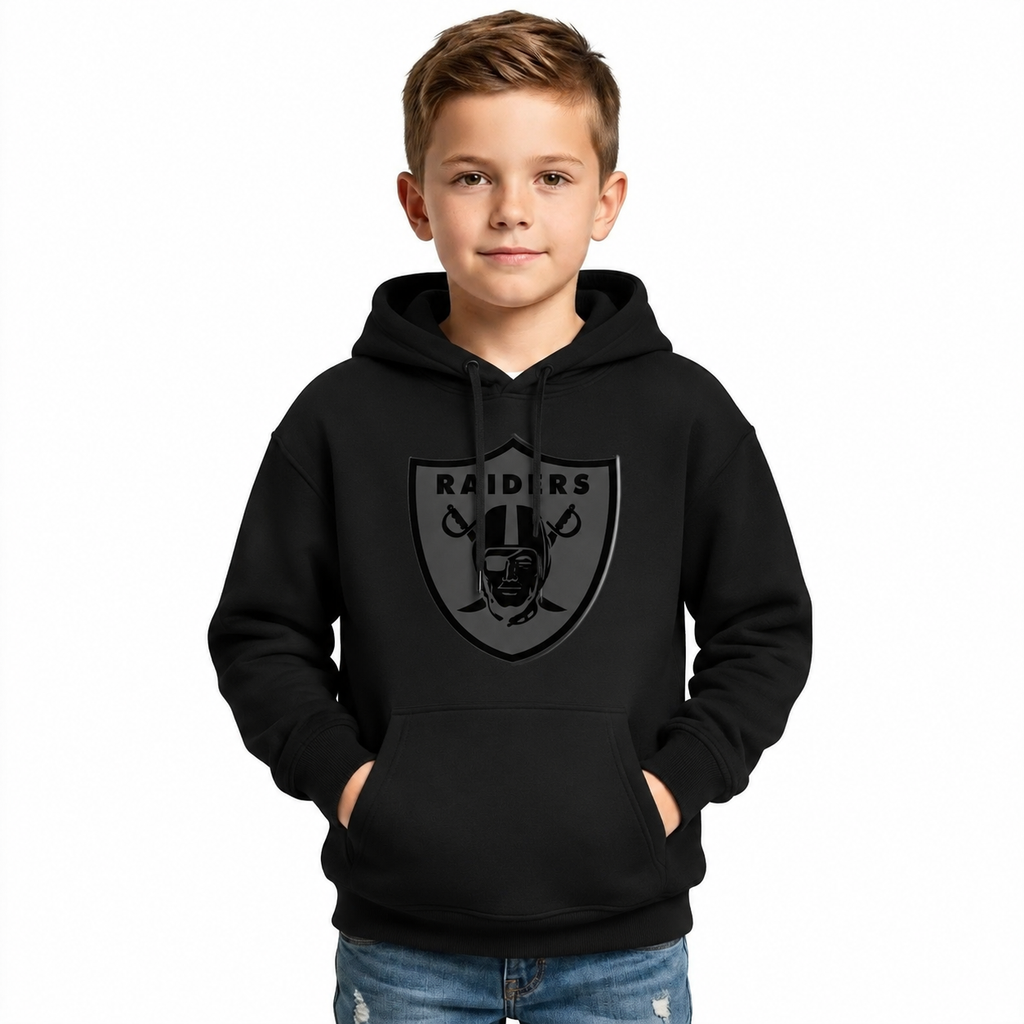 Las Vegas Raiders Printed Kids Football Fan Hoodie