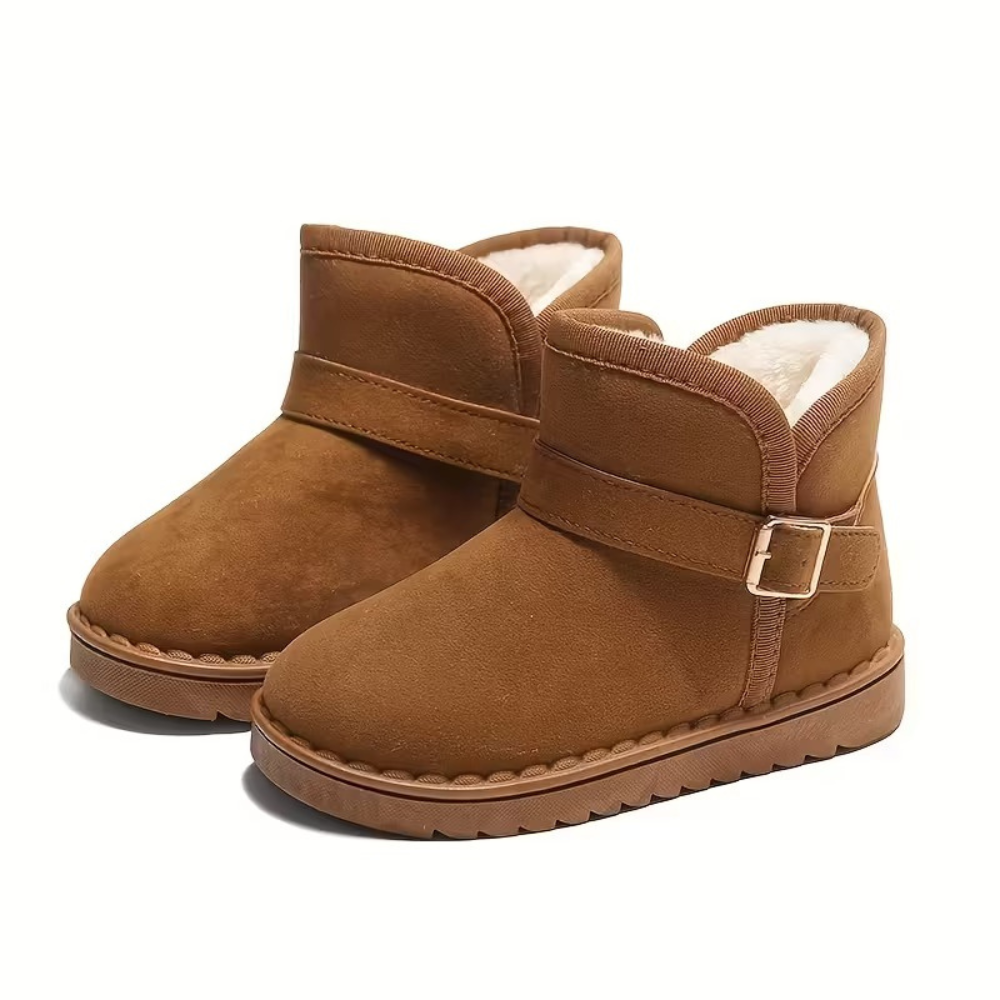 Girls Warm Fabric Winter Boots