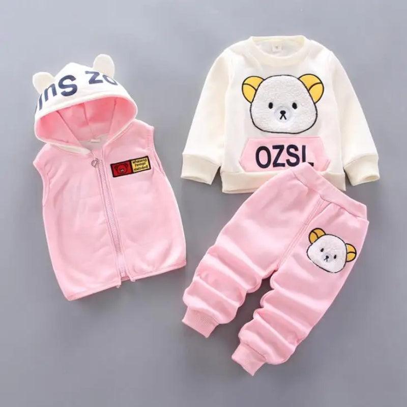 Cartoon Cat Hoodie Set