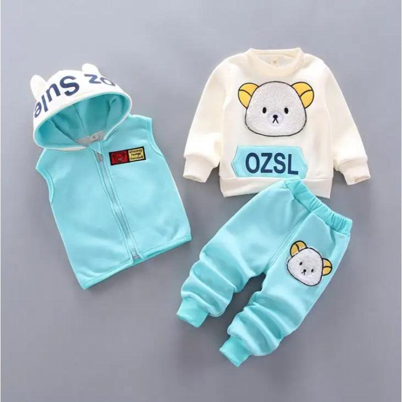 Cartoon Cat Hoodie Set