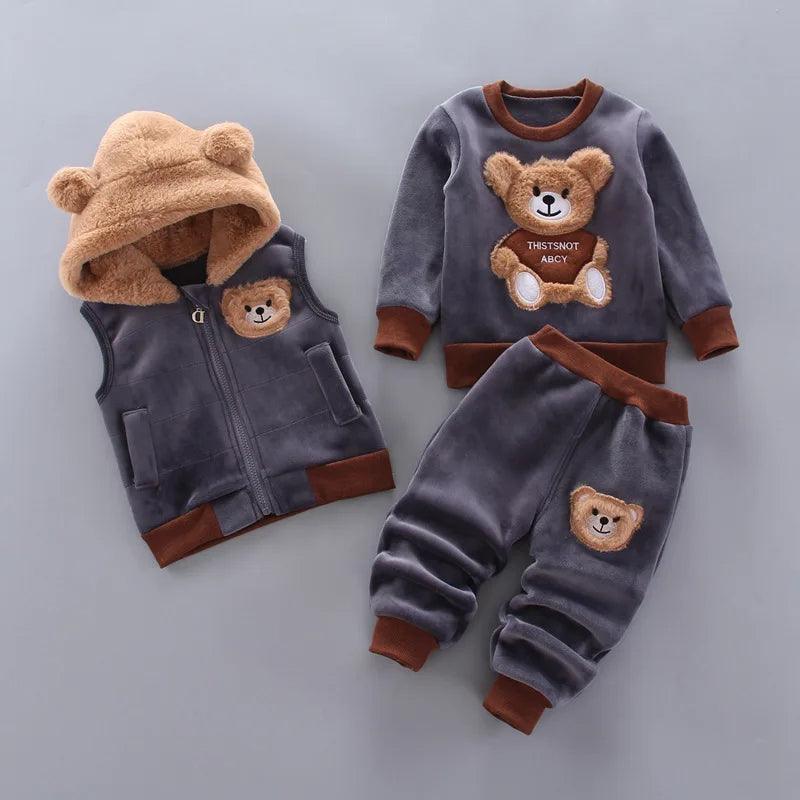 Cartoon Cat Hoodie Set