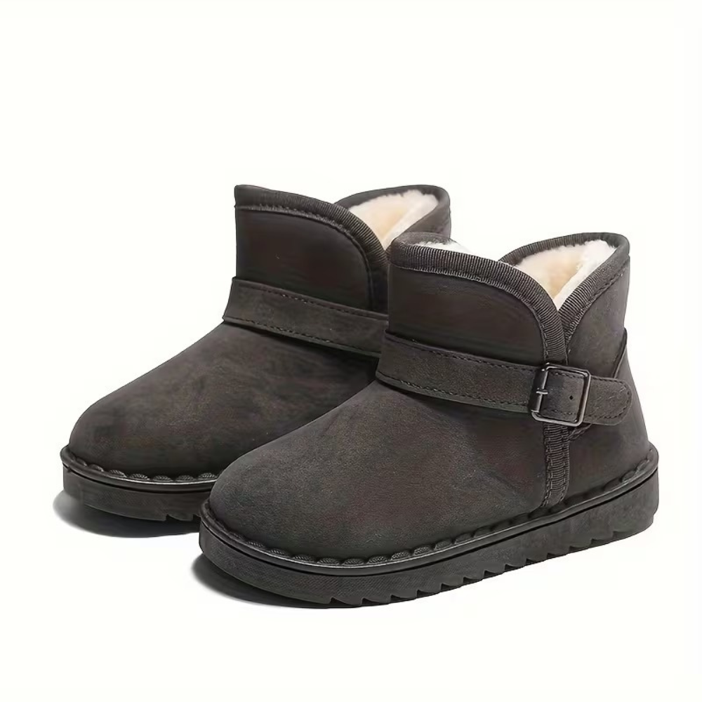 Girls Warm Fabric Winter Boots