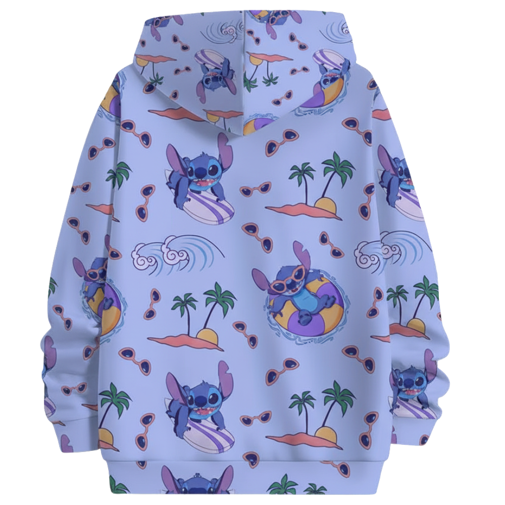 Girls 3D Cartoon Printed Hoodie