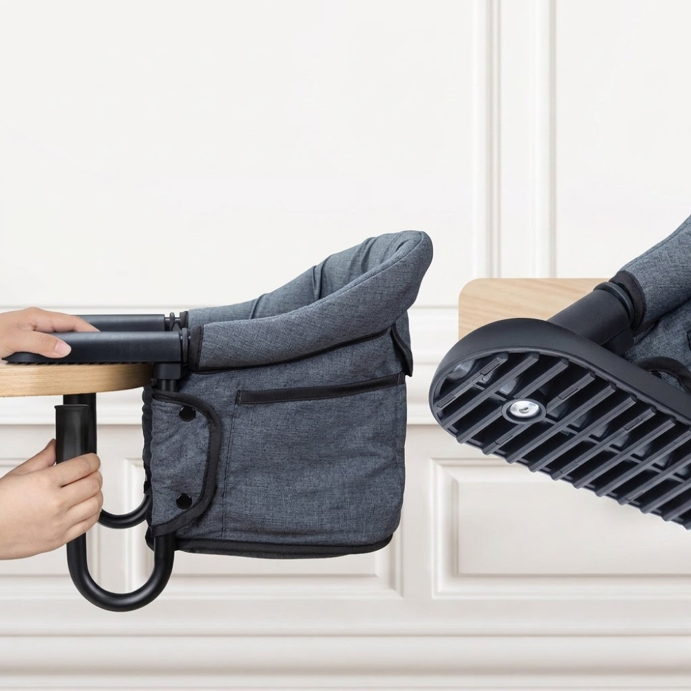 Toddlers Portable Hook On High Chair With Clamp Design