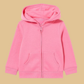 Girls And Toddlers Fleece Zip Up Hoodie Sweatshirt