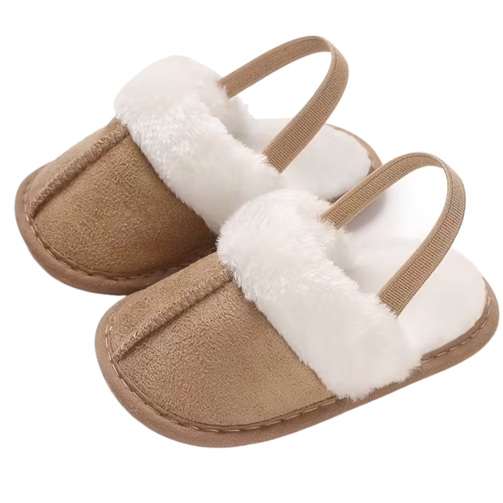 Infant Girls Cozy Plush Soft Non Slip Indoor Slippers