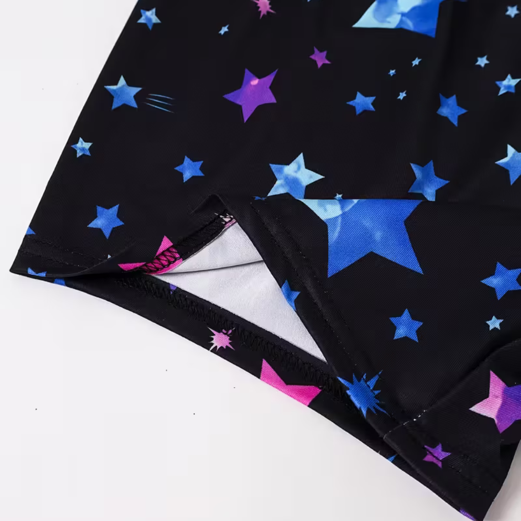 Girls Luminous Unicorn With Sparkling Stars Pajama Set