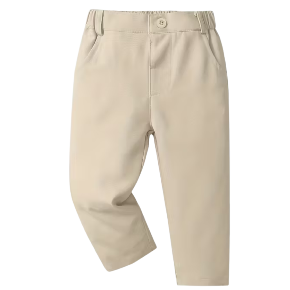 Boys Two Piece Gentleman Suit With Bow Tie And Trousers