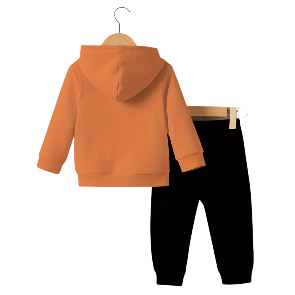 Kids Halloween Themed Printed Hoodie And Pant Set