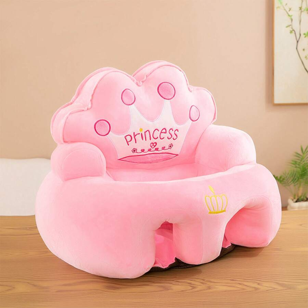 Soft Cushion Baby Sitting Chair With Crown Shaped Backrest