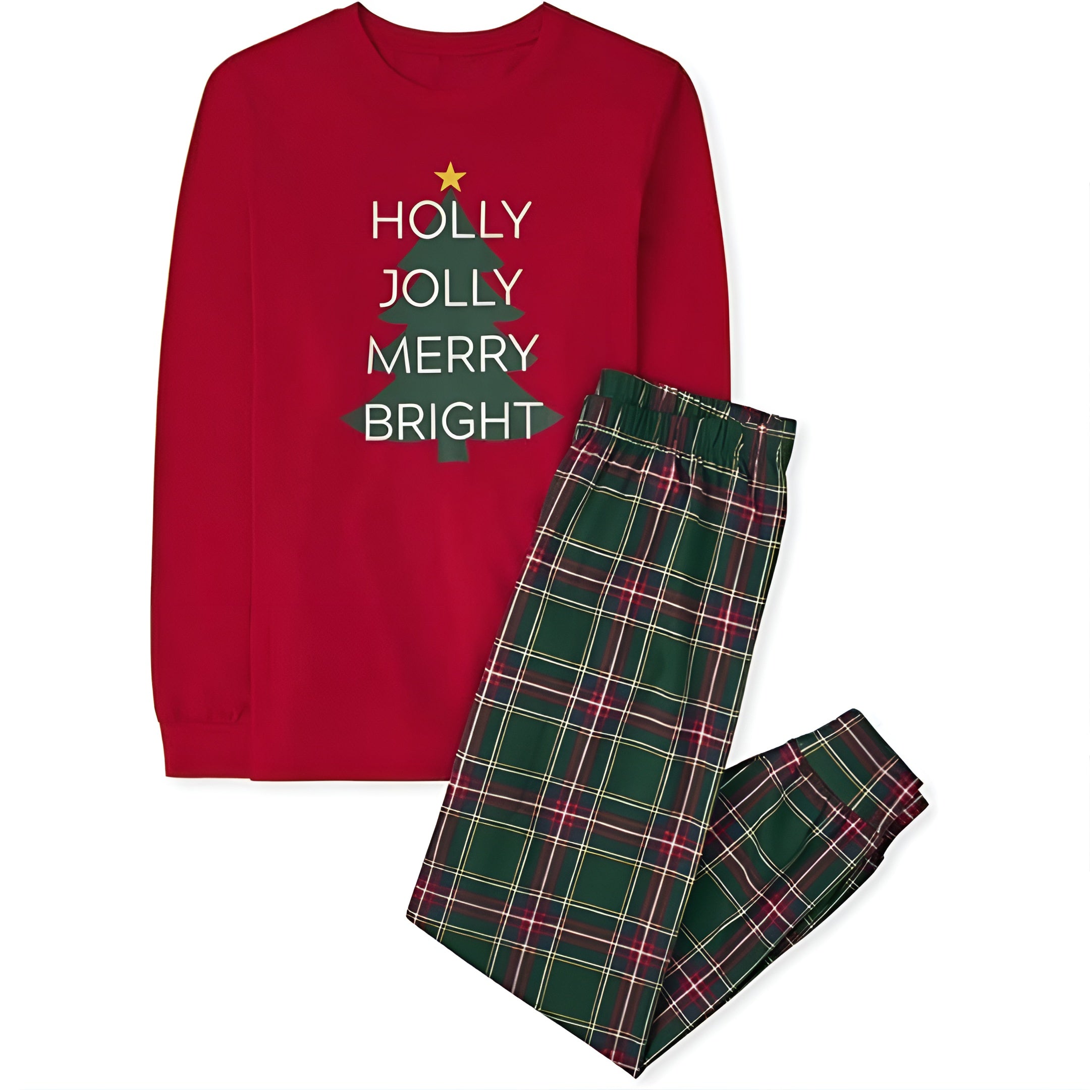 Holiday Print Two Piece Pajama Set