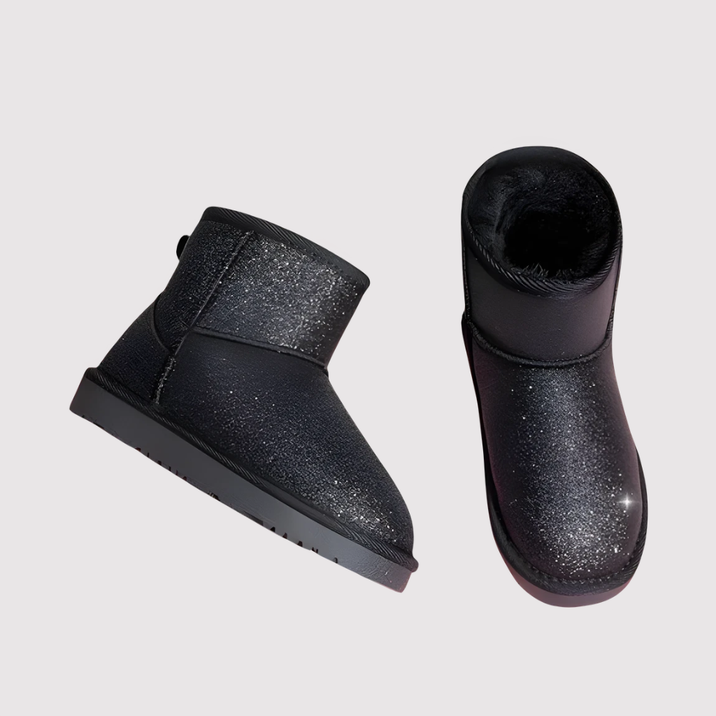 Girls And Boys Faux Fur Lined Snow Shoes