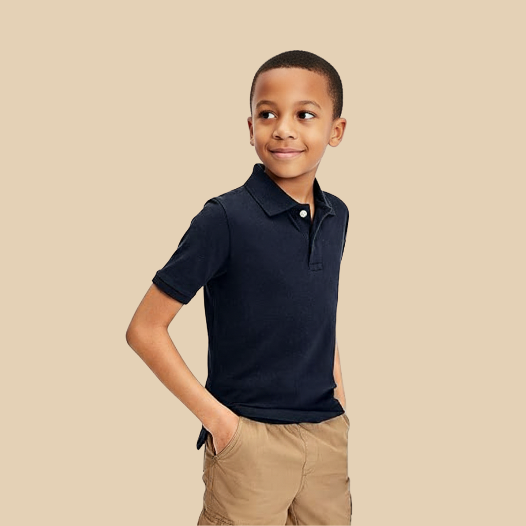 Pack Of 2 Boy Short Sleeve Pique Polo T Shirts