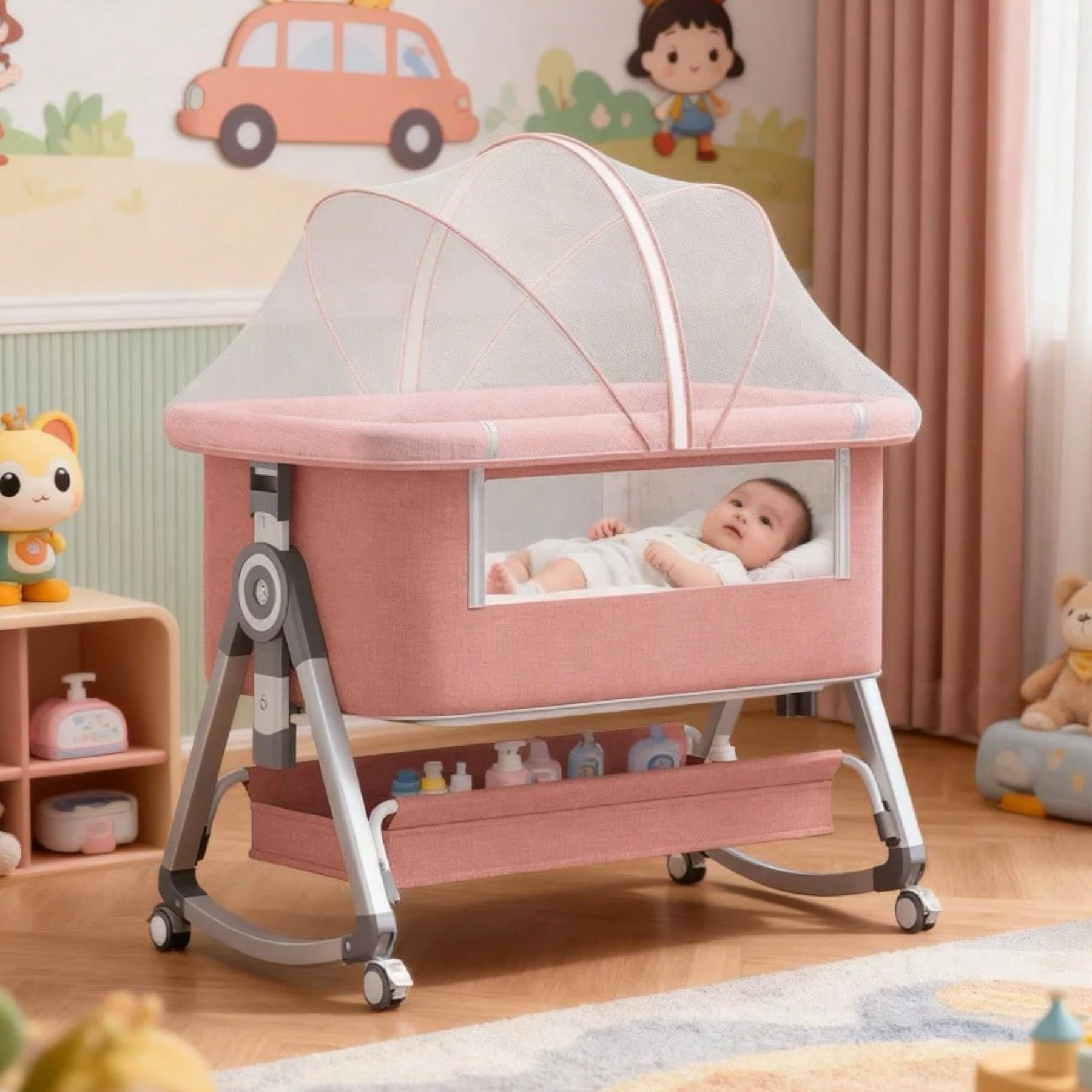 Manual Structured Thermal 3 In 1 Baby Bassinet