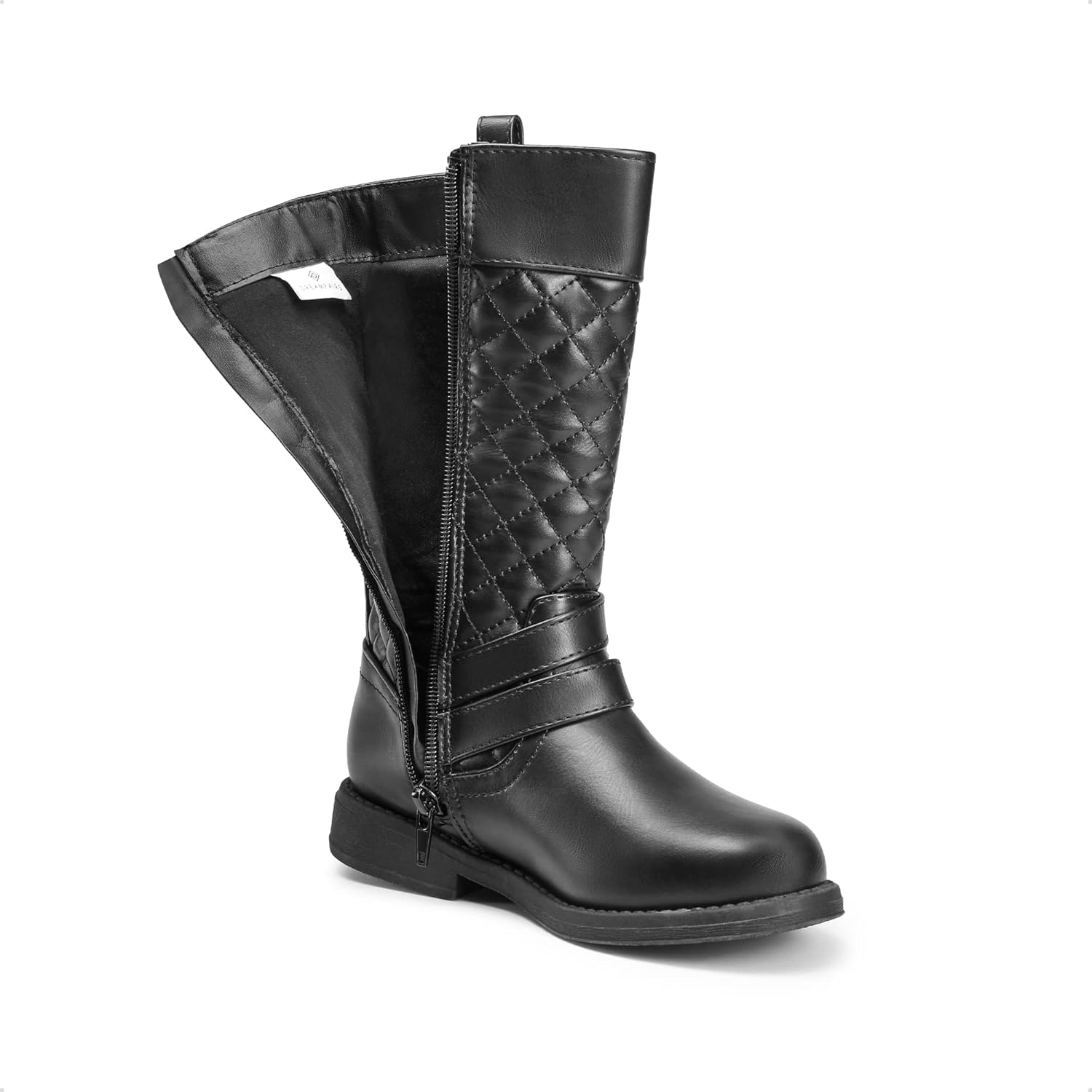 Toddlers Girls Quilted Riding Boots