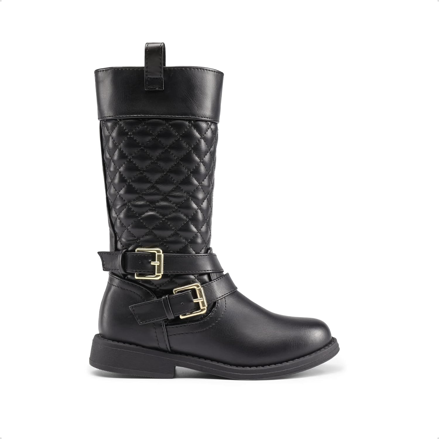 Toddlers Girls Quilted Riding Boots