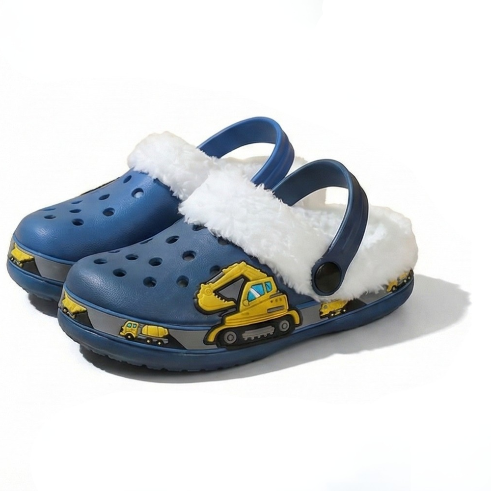 Kids Comfort Lined Adjustable Strap Clogs