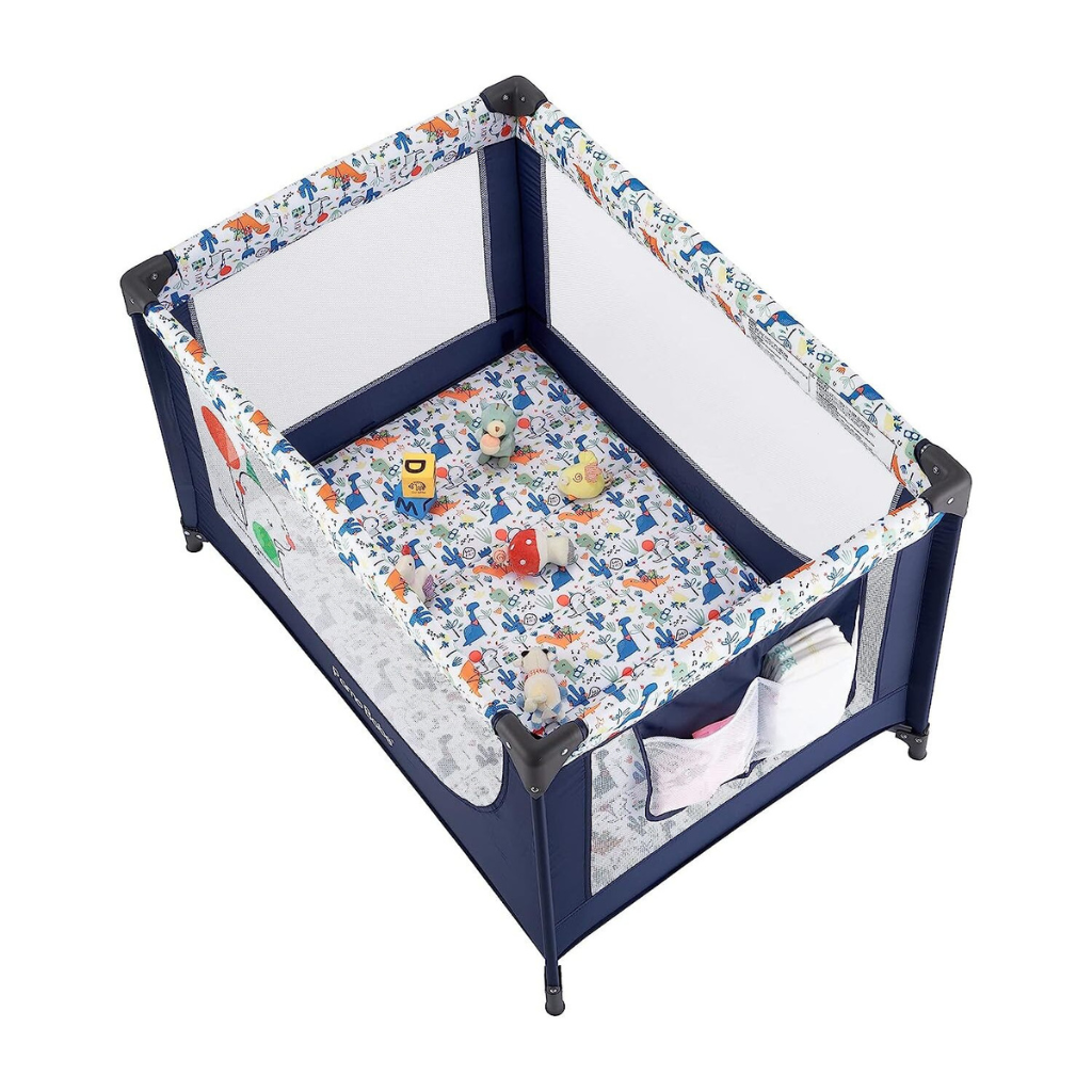 Babies Portable Playpen Crib With Foldable Mattress