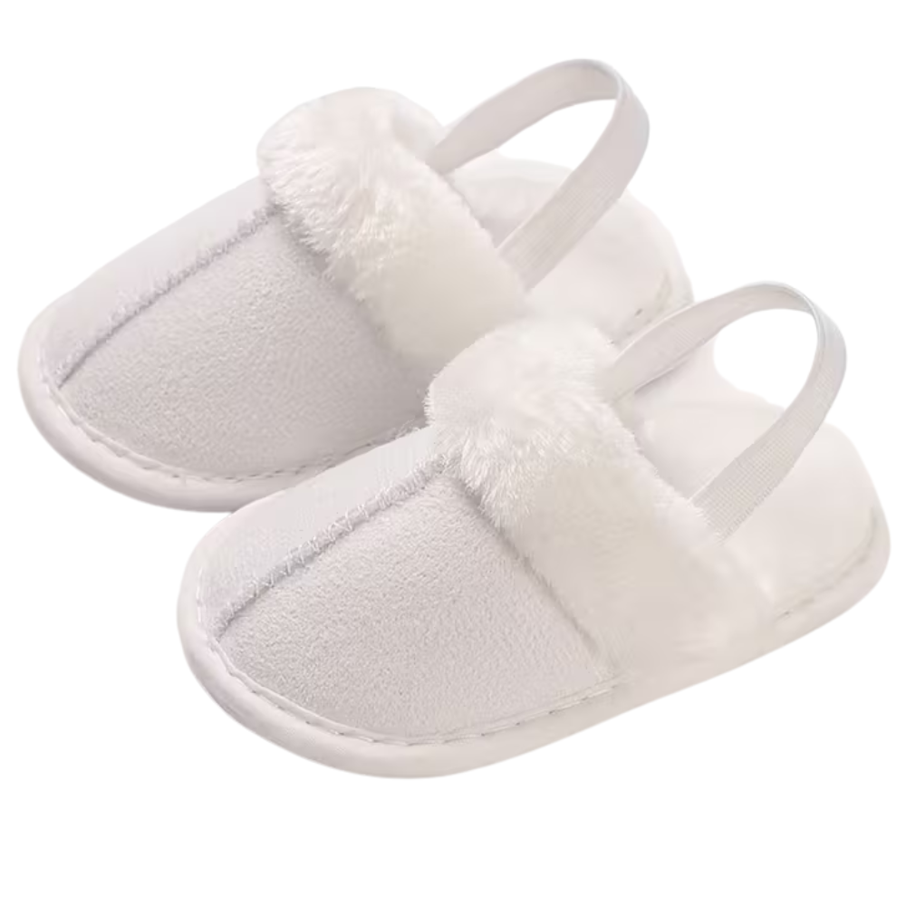 Infant Girls Cozy Plush Soft Non Slip Indoor Slippers