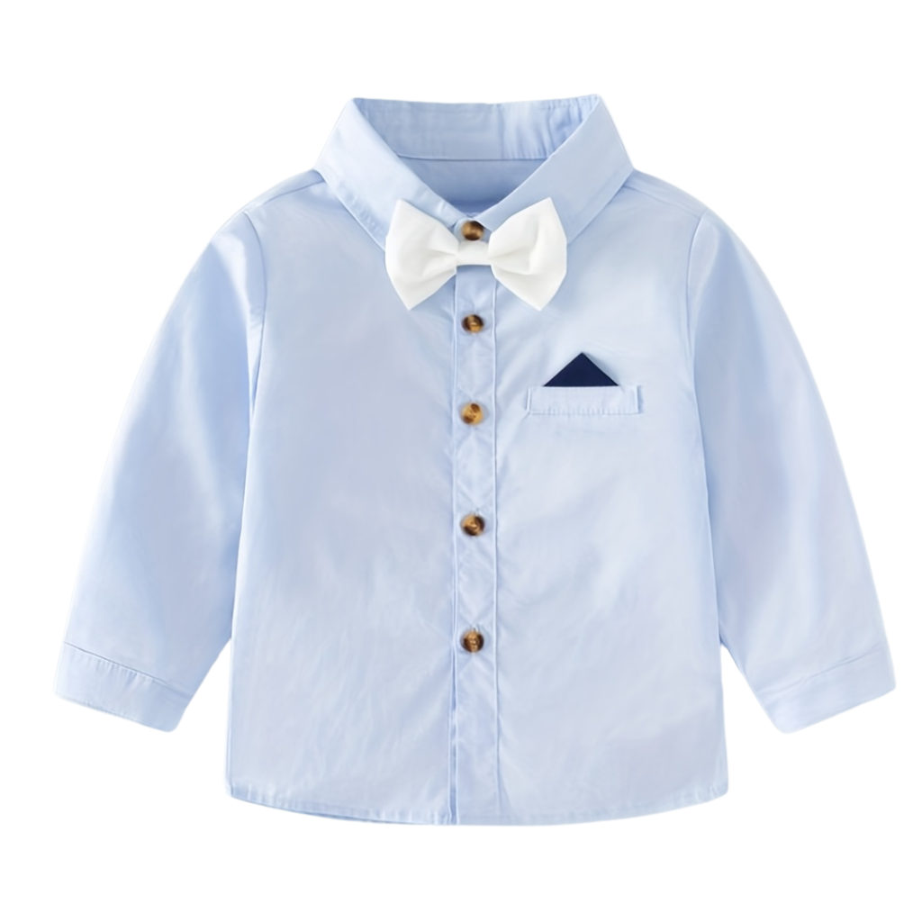 Boys Formal Bow Tie Set With Suspender Pants