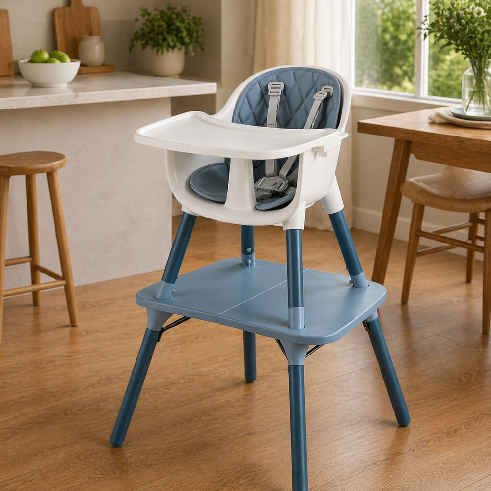 Kids 4 In 1 Convertible High Chair Set