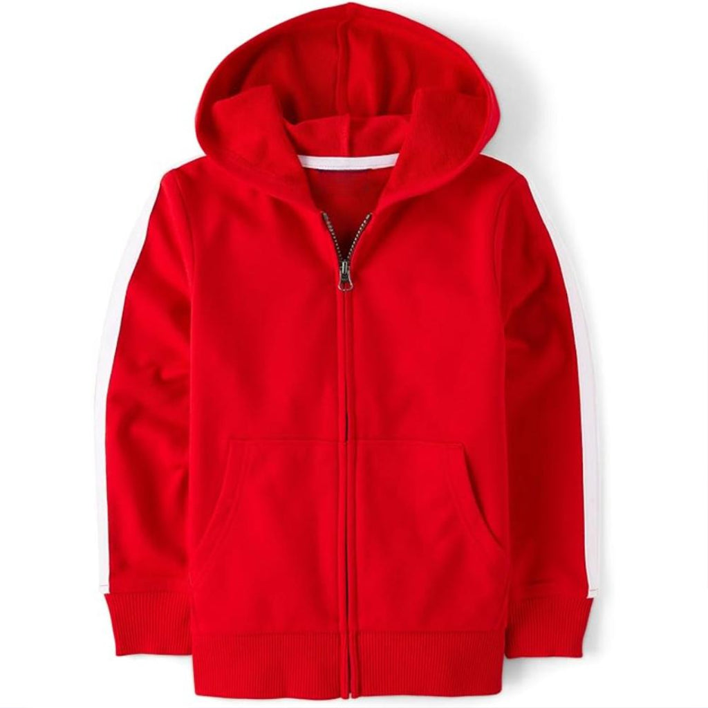 Long Sleeve Hooded Full Zip Front Sweatshirt