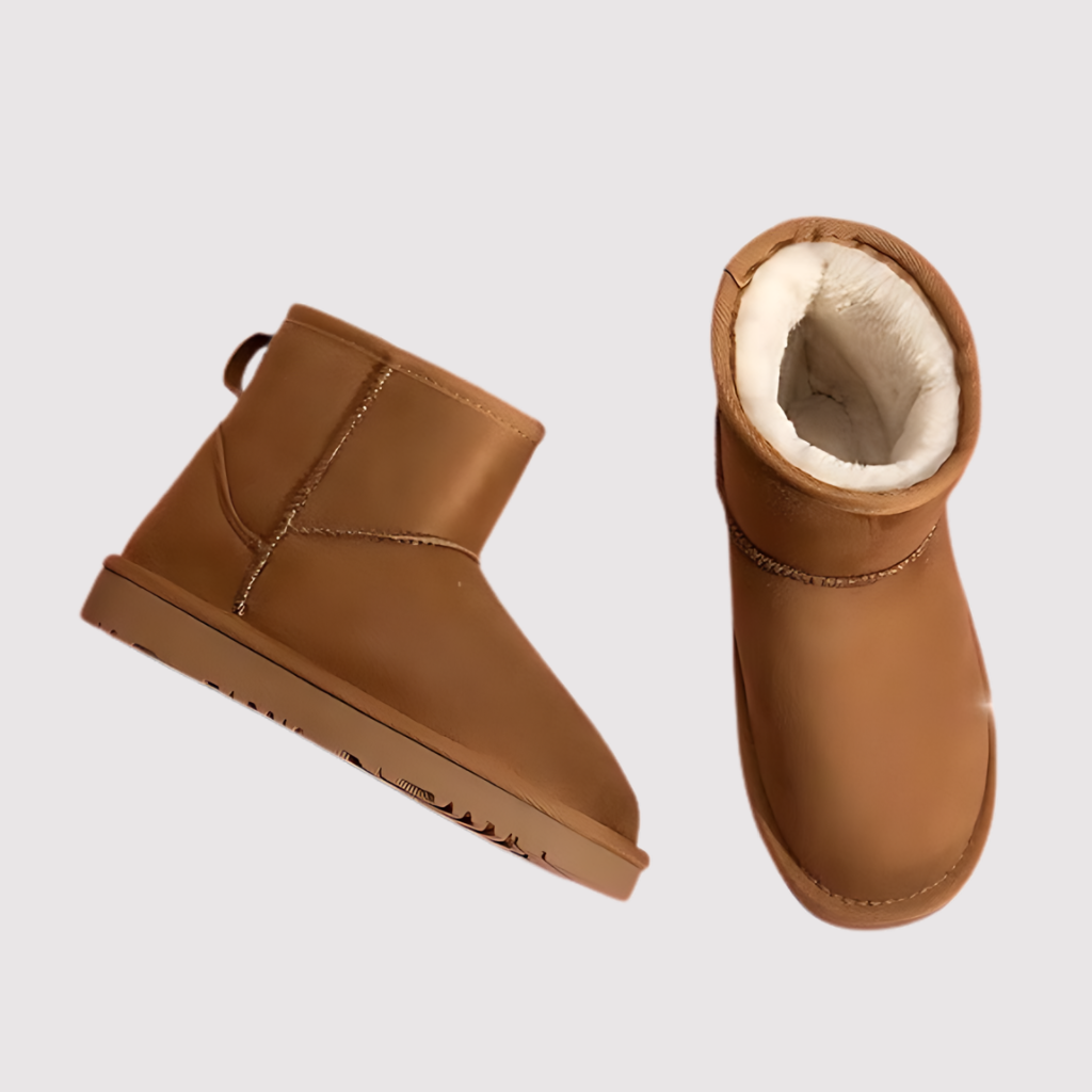 Girls And Boys Faux Fur Lined Snow Shoes