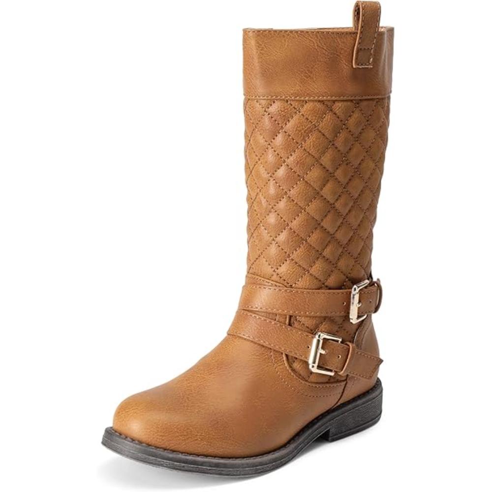 Toddlers Girls Quilted Riding Boots