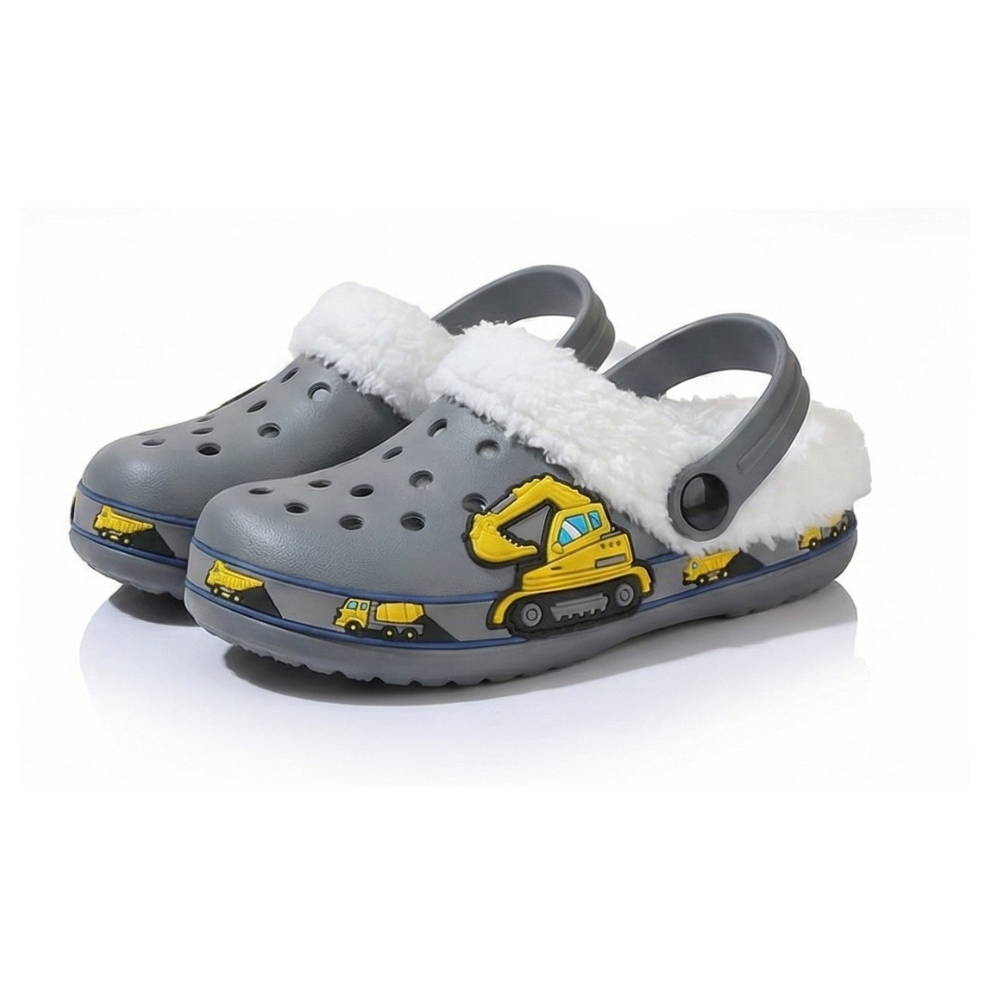 Kids Comfort Lined Adjustable Strap Clogs