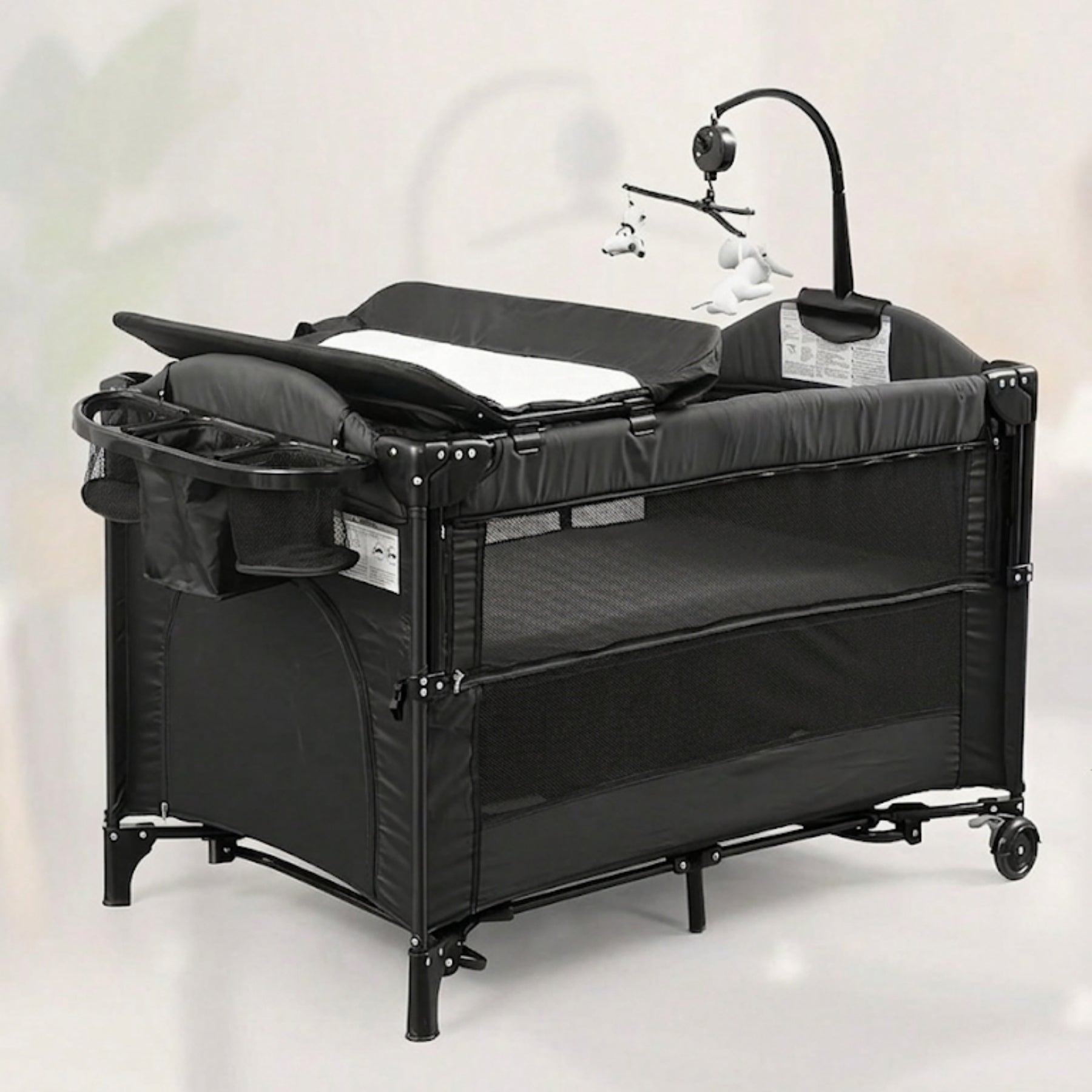 5 In 1 Baby Bassinet Sleeper With Changing Table And Storage
