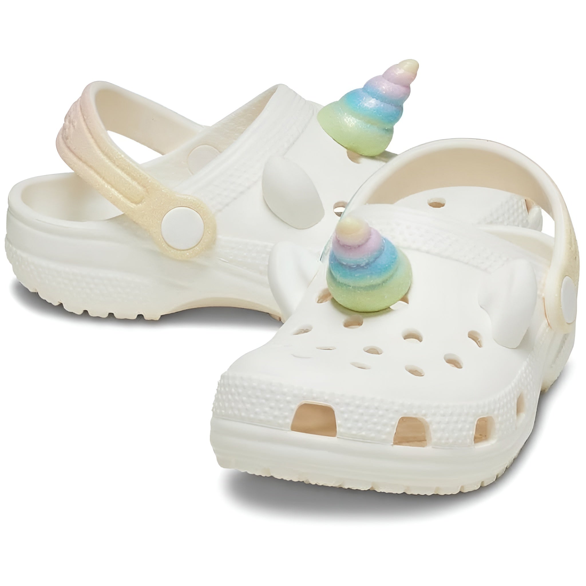 Kids Lightweight Slip On Clogs With Unicorn Design