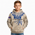 Personalized Native Heritage Themed Buffalo Bills Football Fan Pullover Kids Hoodie