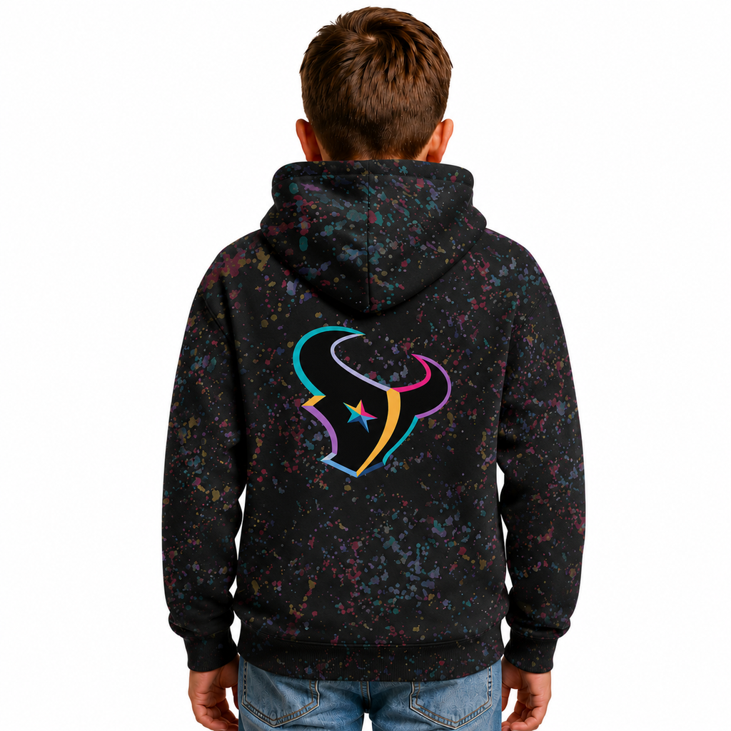 Houston Texans Football Kids Themed Graphic Hoodies