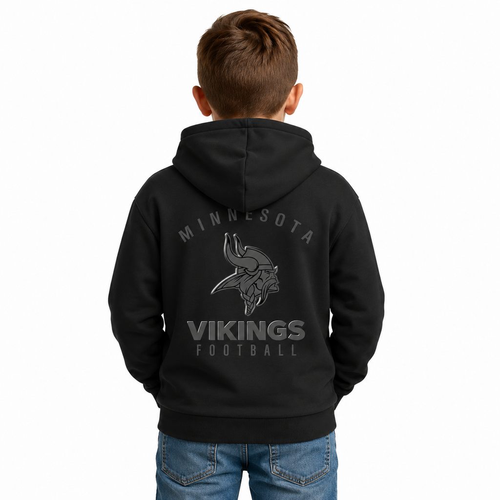 Minnesota Vikings Football Team Themed Pullover Kids Hoodie For Fans
