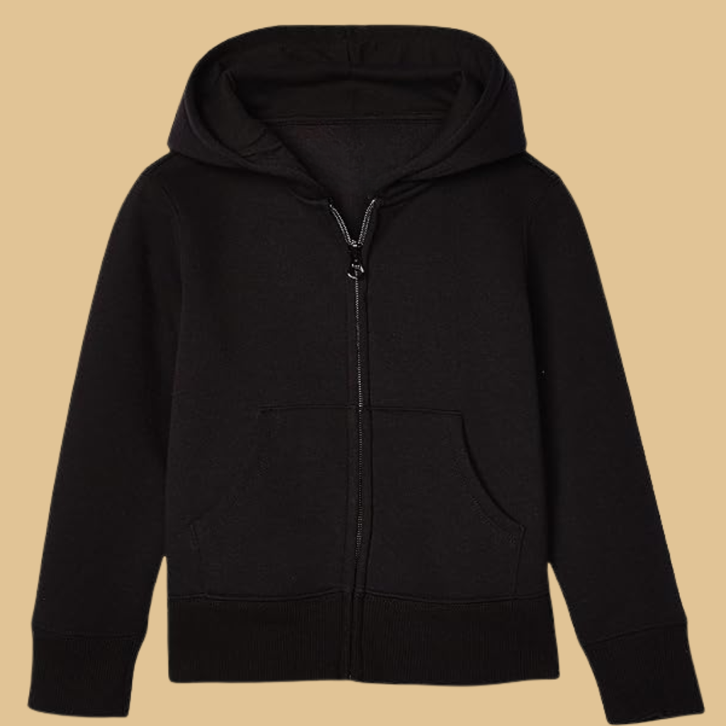 Girls And Toddlers Fleece Zip Up Hoodie Sweatshirt