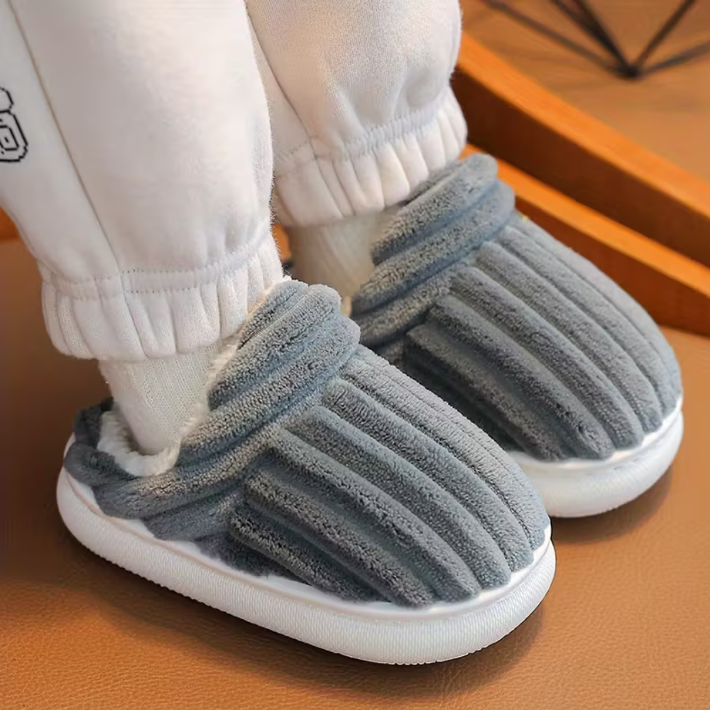 Kids Winter Warm Fleece Lined Slippers