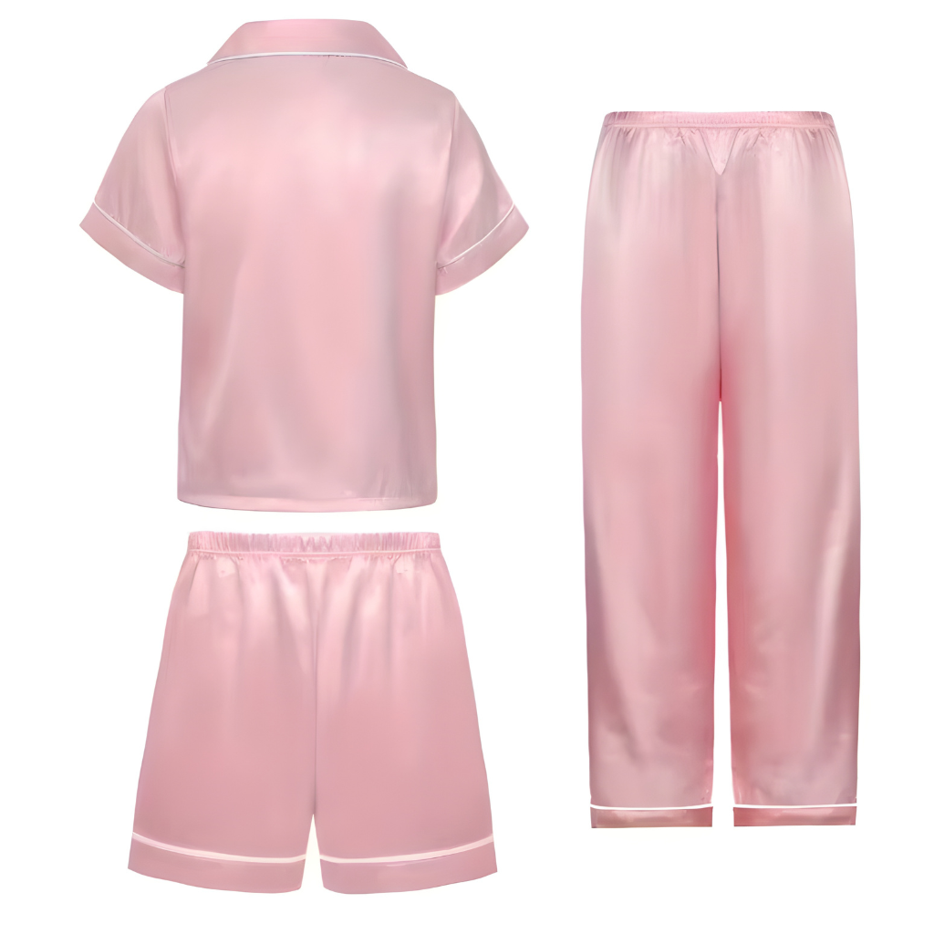 Girls Three Piece Casual Pajama Set