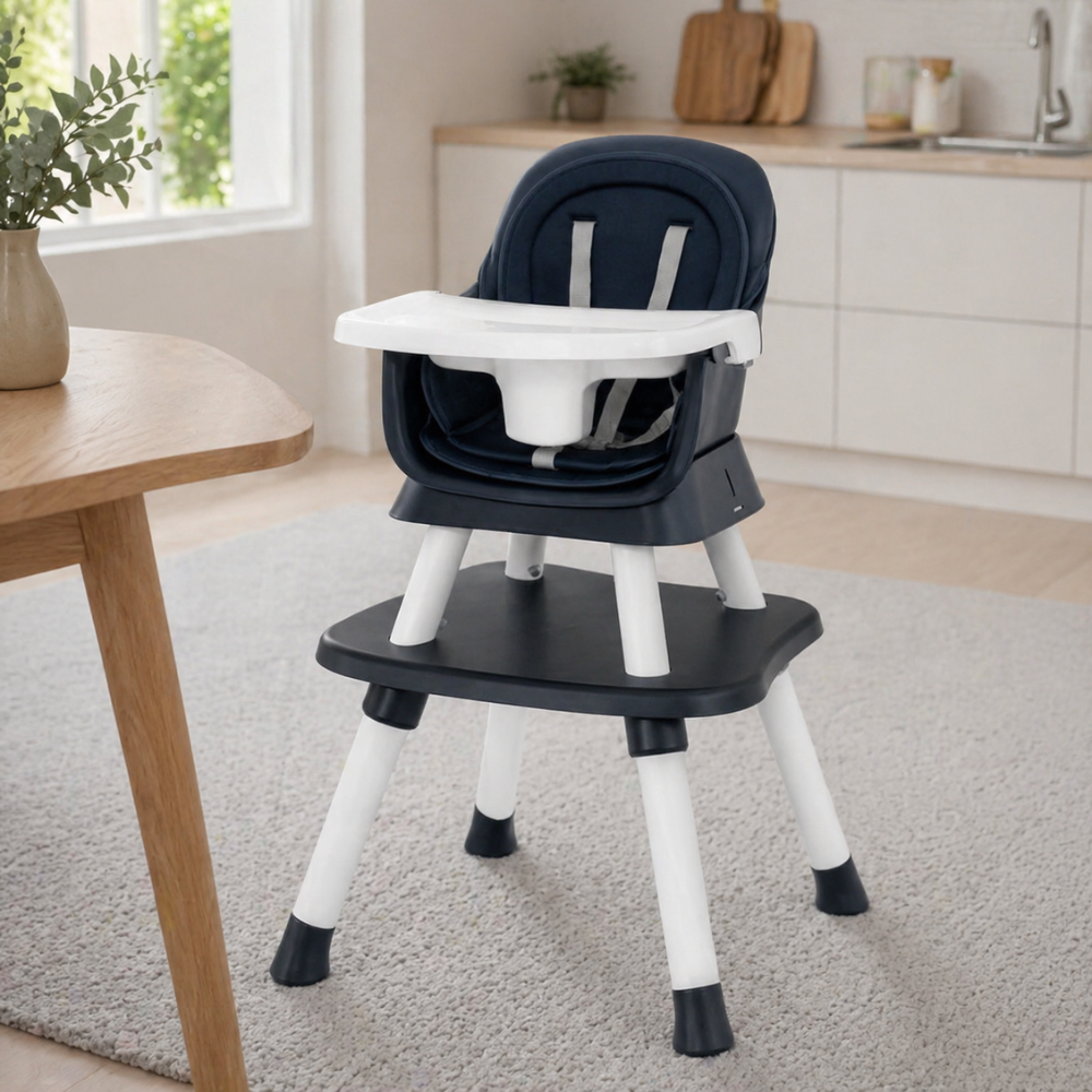 Toddler 8 In 1 High Chair Double Layer Cushions Multifunctional