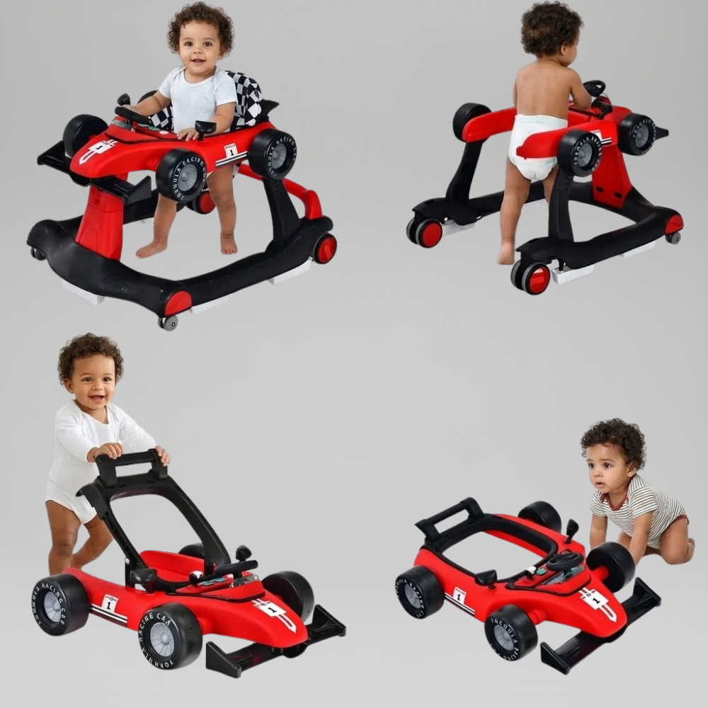 4 In 1 Foldable Adjustable Baby Activity Walker
