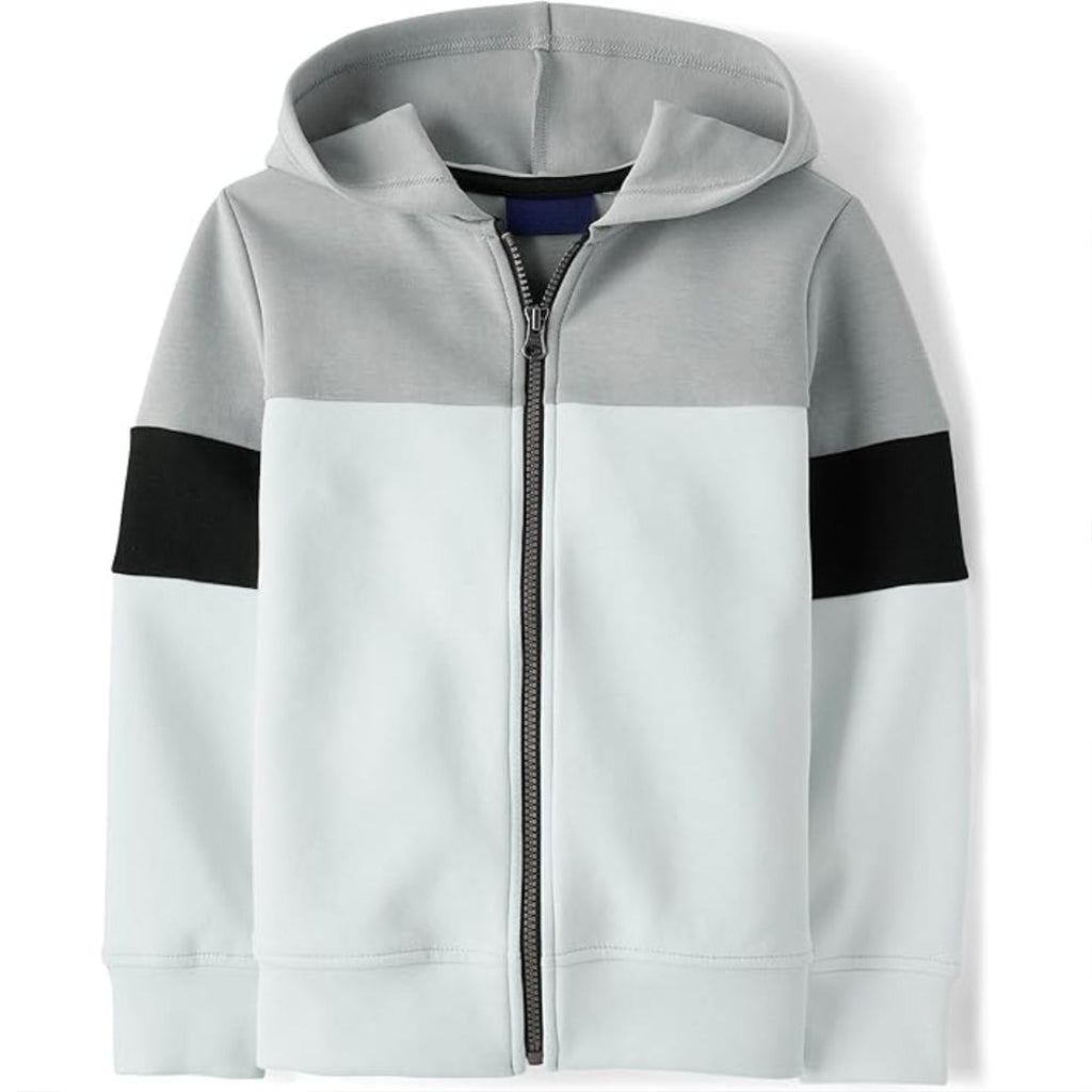 Long Sleeve Hooded Full Zip Front Sweatshirt