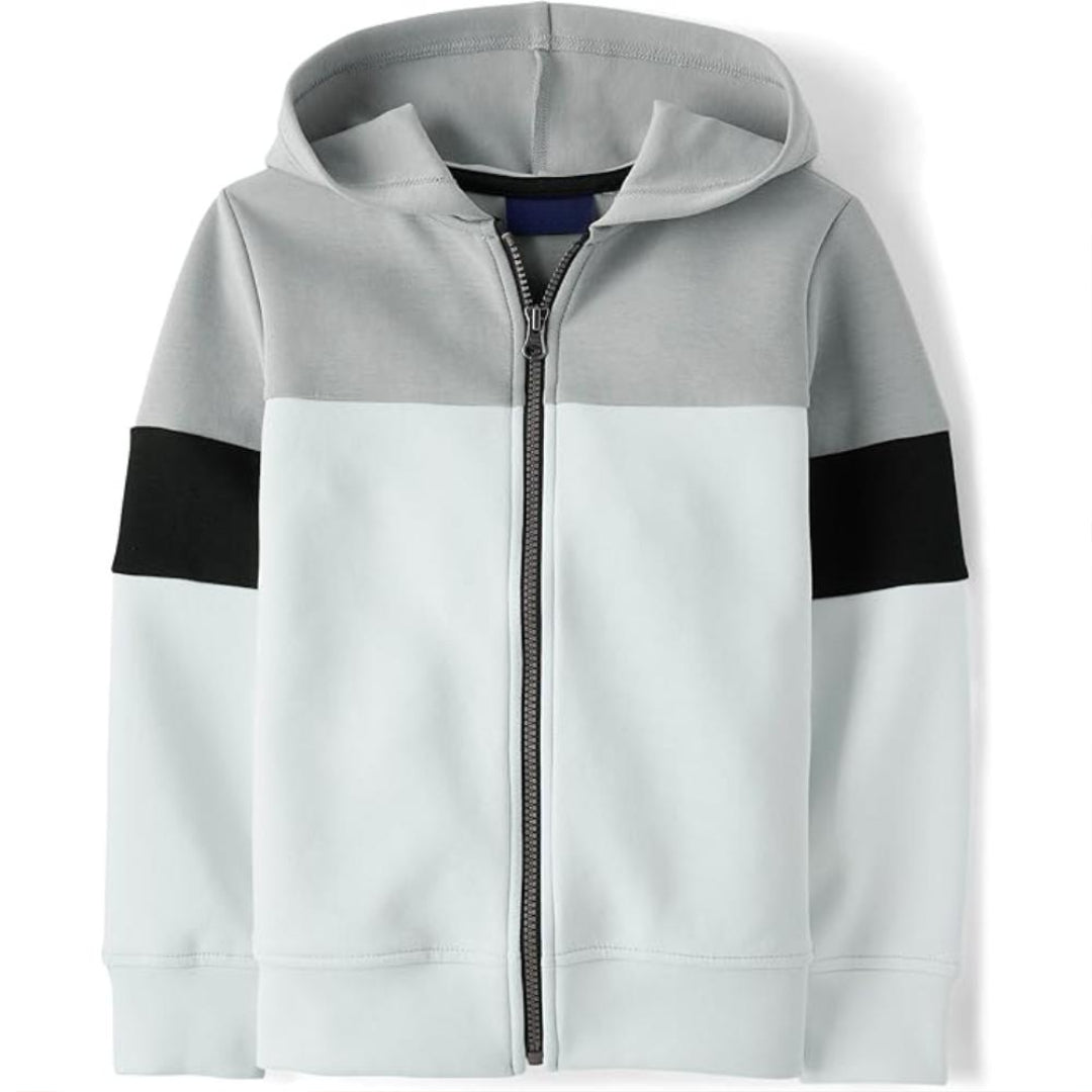 Long Sleeve Hooded Full Zip Front Sweatshirt